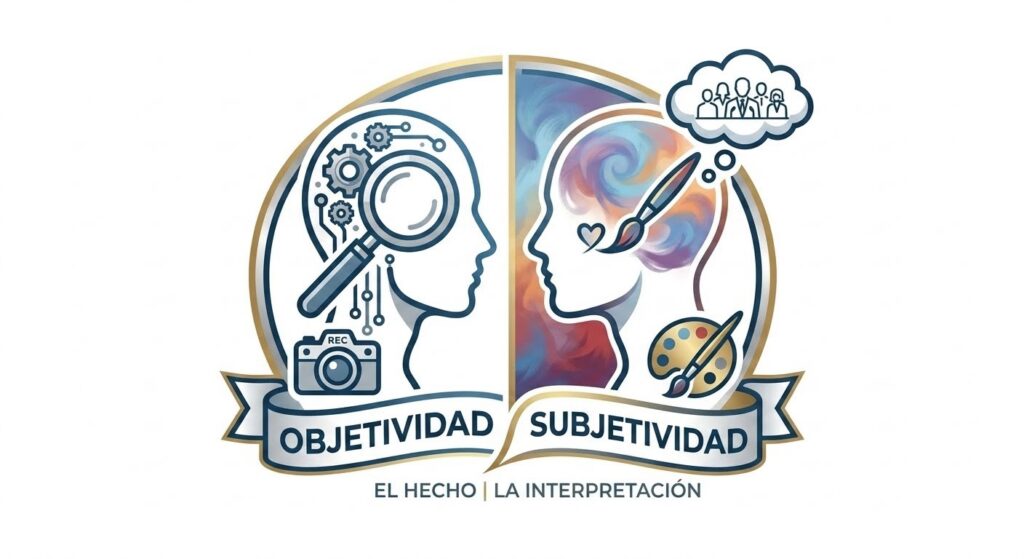 La subjetividad se manifiesta como una interpretación  y reemplaza a la objetividad
